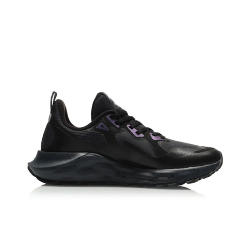 LiNing Cloud Shield Cushioning Anti Slip And Wear Resistant Low Top Running Shoes Men's Black-1