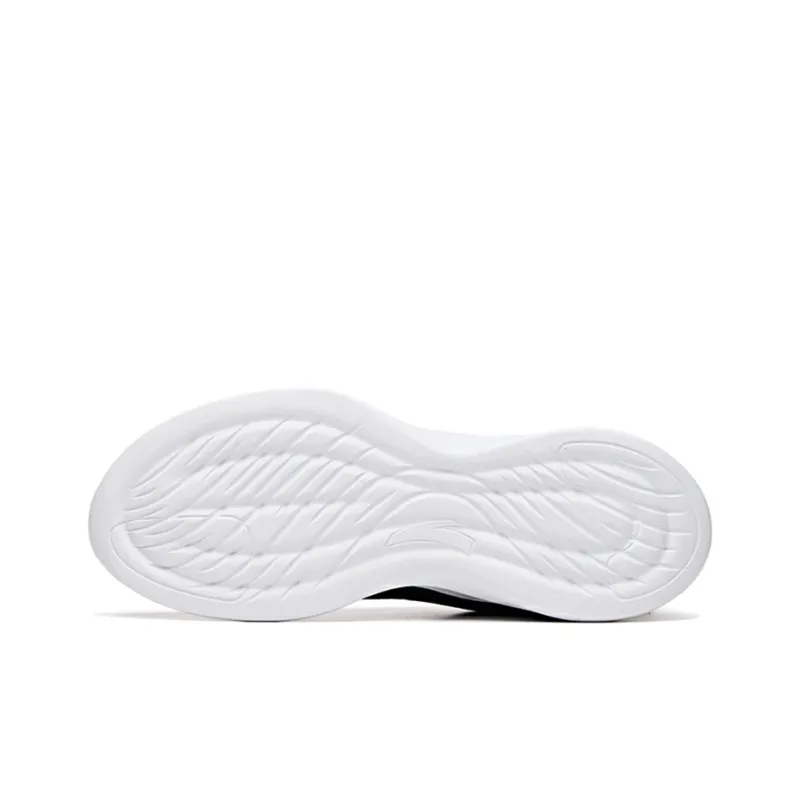 Anta Running Collection Cushioned Slip-Resistant Abrasion-Resistant Low-Top Running Shoes Men's Black White-4