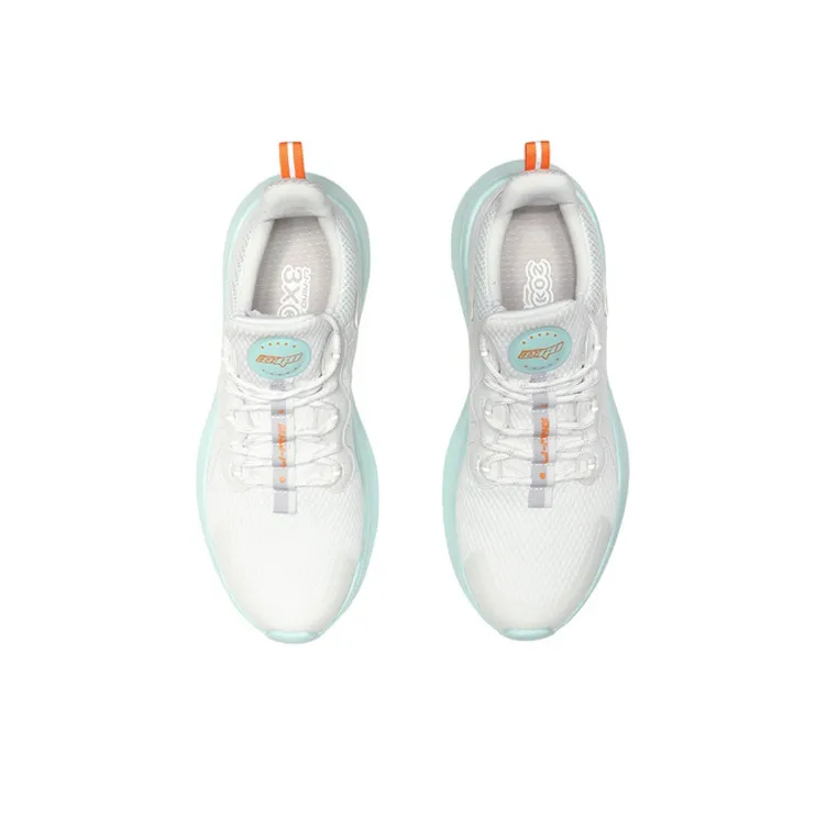 LiNing EazGo Comfortable Collection Cushioning Anti Slip And Wear Resistant Low Top Running Shoes Women's White Blue-3