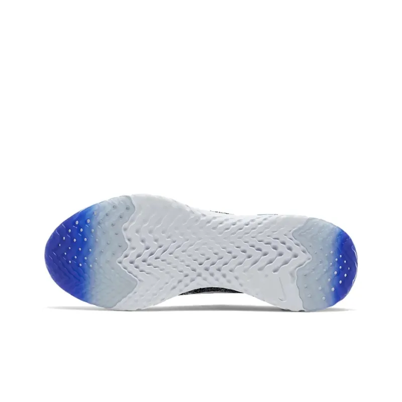 Nike Epic React Flyknit 2 White Black Racer Blue-4