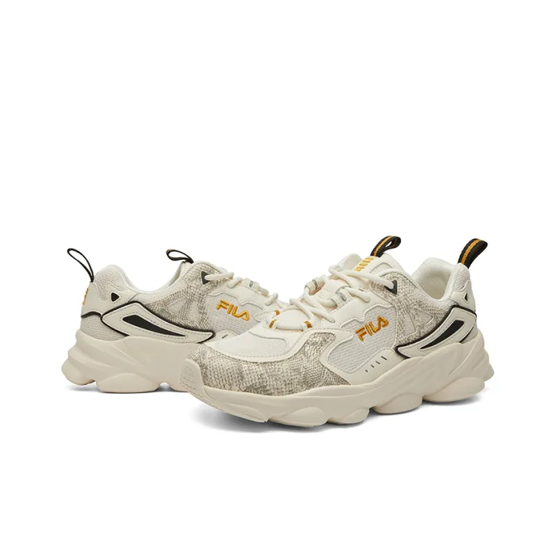FILA Skipper Low Top Running Shoes Women's Milk White-3