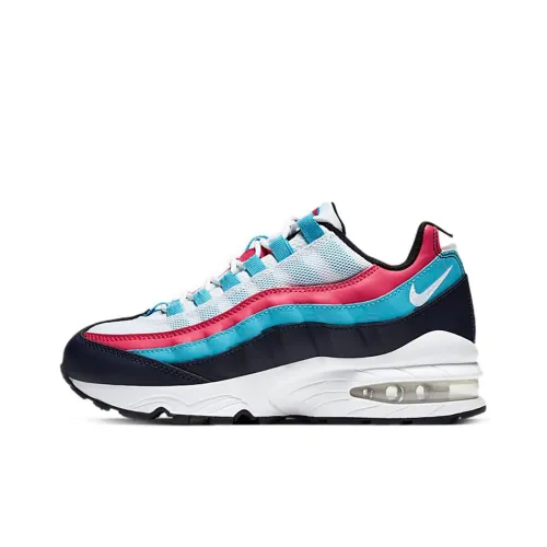 Nike Air Max 95 Running Shoes Women's Low-Top Black Blue Red