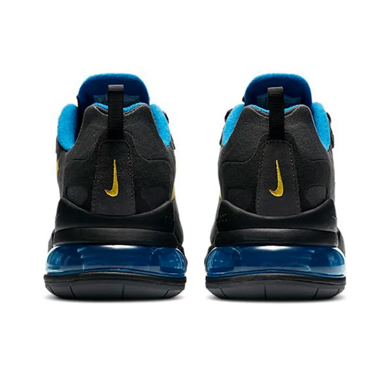 Nike Air Max 270 Cushioning Anti-Slip And Wear-Resistant Low-Top Running Shoes Men's Black Yellow Blue-3