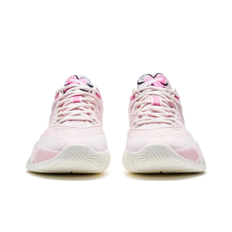 XTEP Against The Sky Generation Basketball Shoes Men Low Top Begonia Pink-2