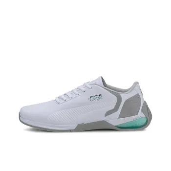 PUMA Mercedes Kart Cat- Cushioned Wear-Resistant Lightweight Low-Top Running Shoes Men's White Gray Green