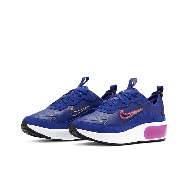 Nike Air Max Dia Cushioned Slip Resistant Low Top Running Shoes Women's Blue Purple-2