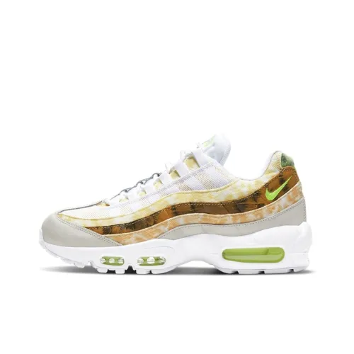 Nike Air Max 95 Running Shoes Men Low-Top White/Blue/Yellow/Purple