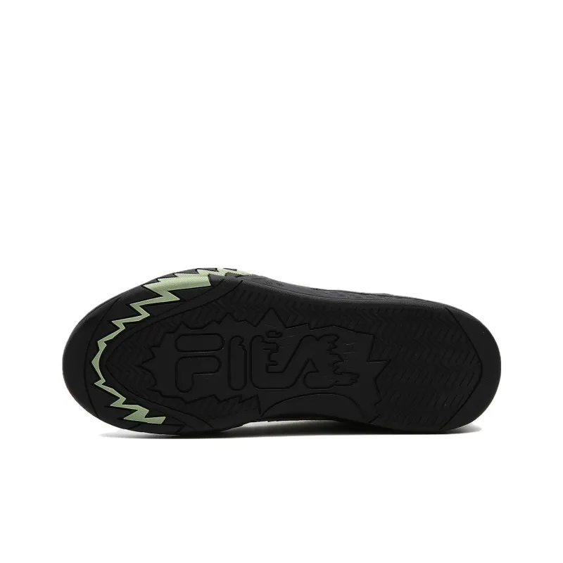 FILA FUSION Desperado Low Top Skate Shoes 'Black Green Beige' Women's-4