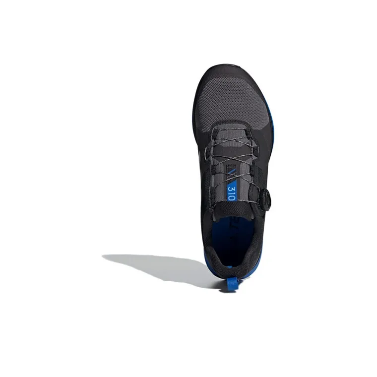 Adidas Terrex Two Trail Running Slip-Resistant Low-Top Running Shoes Men's Black Gray Blue-4