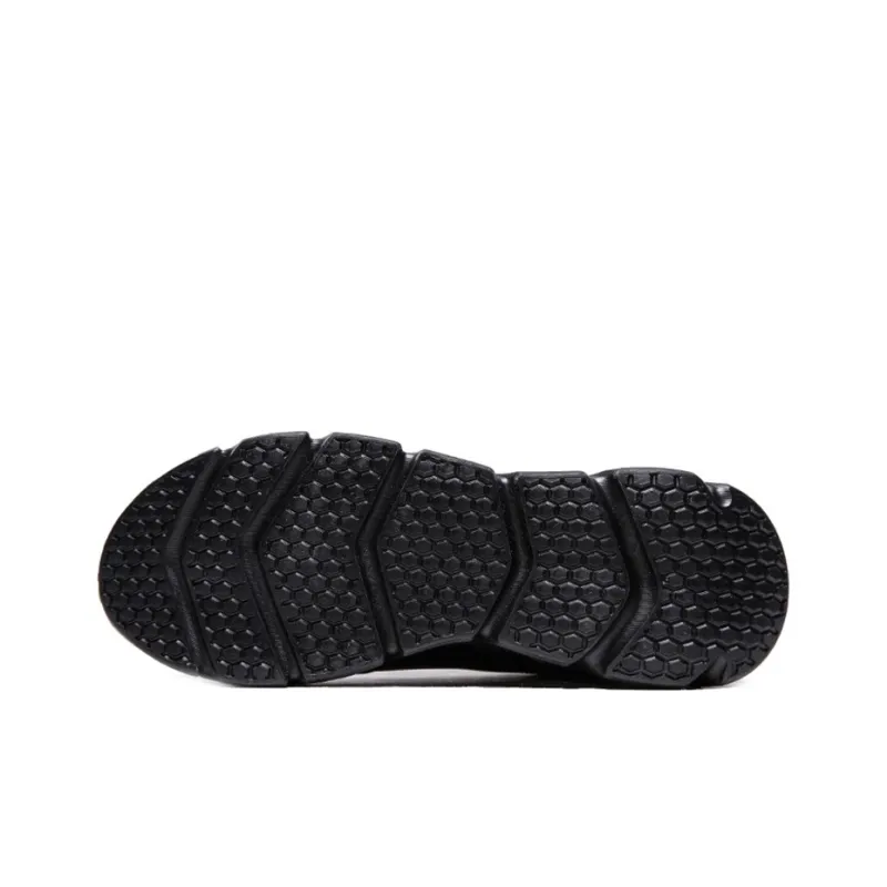 XTEP Anti Slip Wear Resistant Low Top Running Shoes Men's Black Gray-4