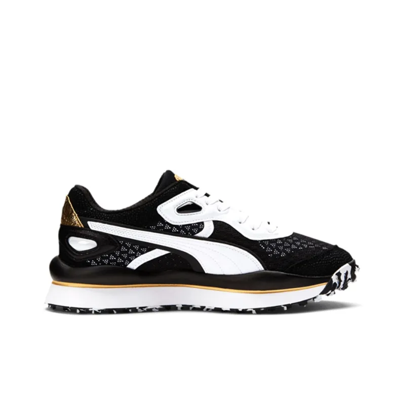PUMA Street Rider Moirer 'Black White Gold'-1
