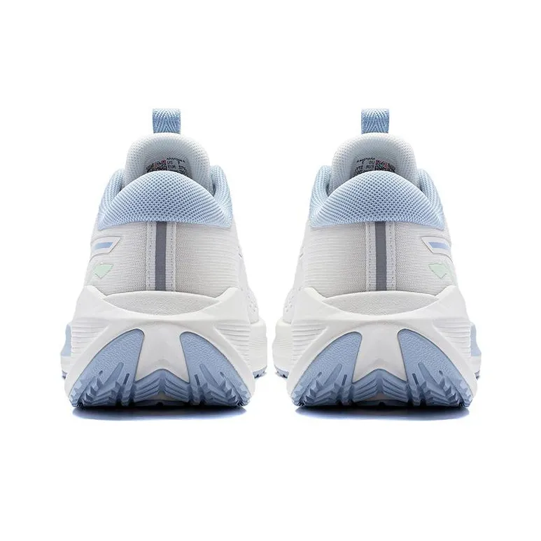 LiNing Wave V2 Cushioning, Slip Resistant, Abrasion Resistant, Rebound Low Top Running Shoes Women's Mist White-3