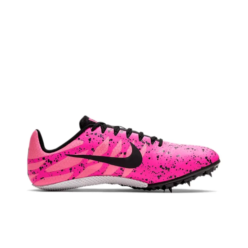 Nike Air Zoom Rival S 9 Spikes 'Paint Splatter Pink Blast'-1