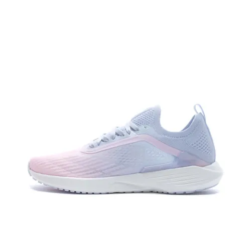 LINING Super Light 17 Running Shoes Women's Low-Top Cherry Blossom Pink/Sky Blue