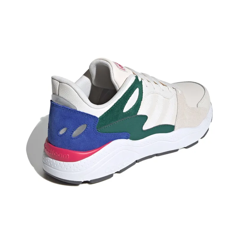 Adidas Neo Slip-Resistant Low-Top Marathon Running Shoes Men's White Gray Multicolor-3