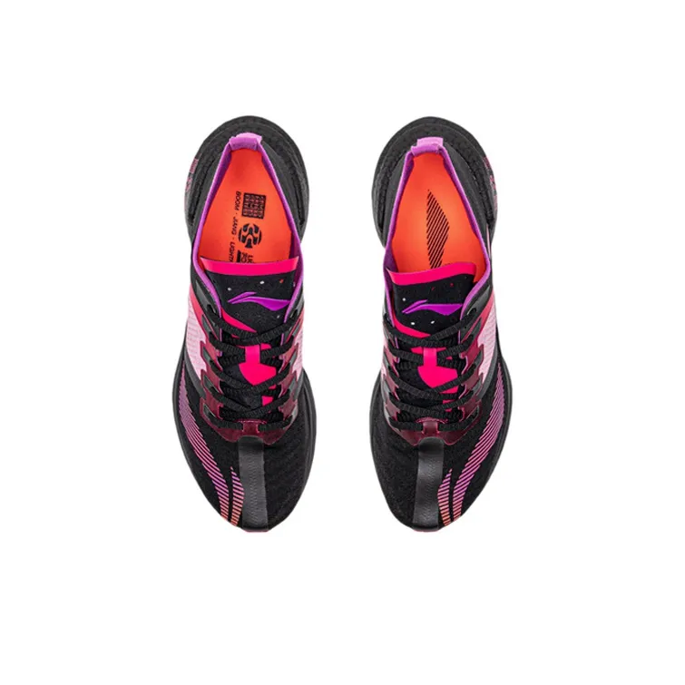 LiNing Jueying Essential Lightweight Coverage Low-Top Running Shoes Women's Black Purple-3