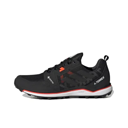 Adidas Terrex Agravic Running Shoes Men Low-Top Black/White/Red