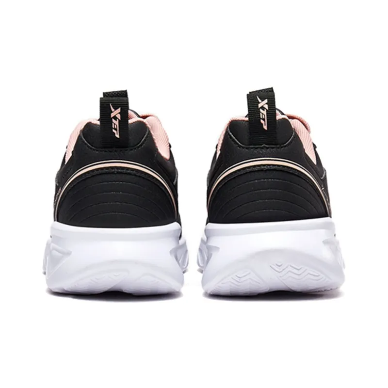 XTEP Low Top Running Shoes Women's Black Pinkish-2