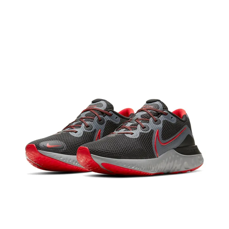 Nike Renew Run 'Black University Red'-2