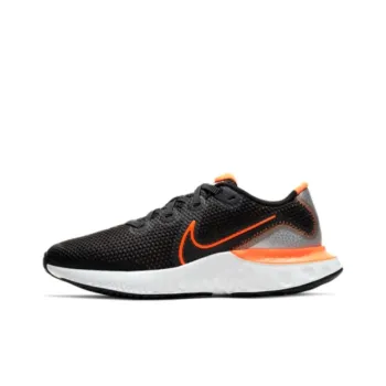 Nike Renew Run Black Total Orange GS