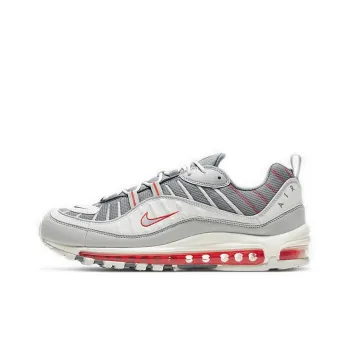 Nike Air Max 98 Grey Sail Habanero Red