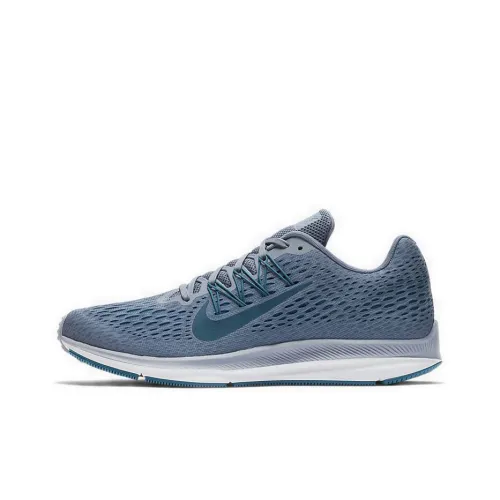 Nike Zoom Winflo 5 Running Shoes Men Low-Top Gray Blue