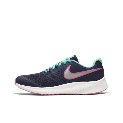 Nike Star Runner 2 Running Shoes Women's Low-Top Black/Green/Pink