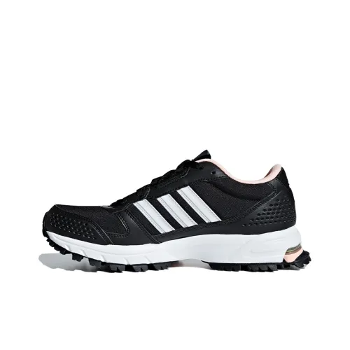 Adidas Marathon 10 Running Shoes Women's Low-Top Black/White/Pink