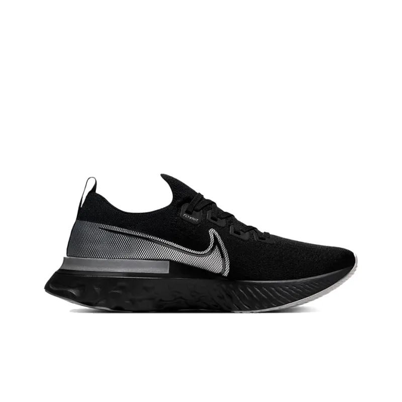 Nike React Infinity Run Black Metallic Silver-1