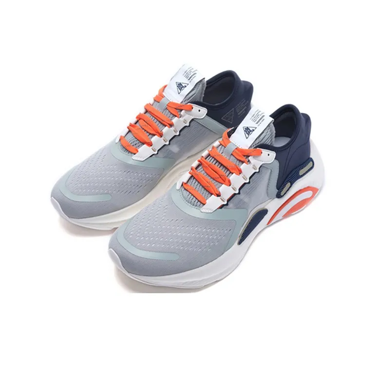 LiNing Arashi Plus Lightweight Low Top Running Shoes Men's Gray Green-2