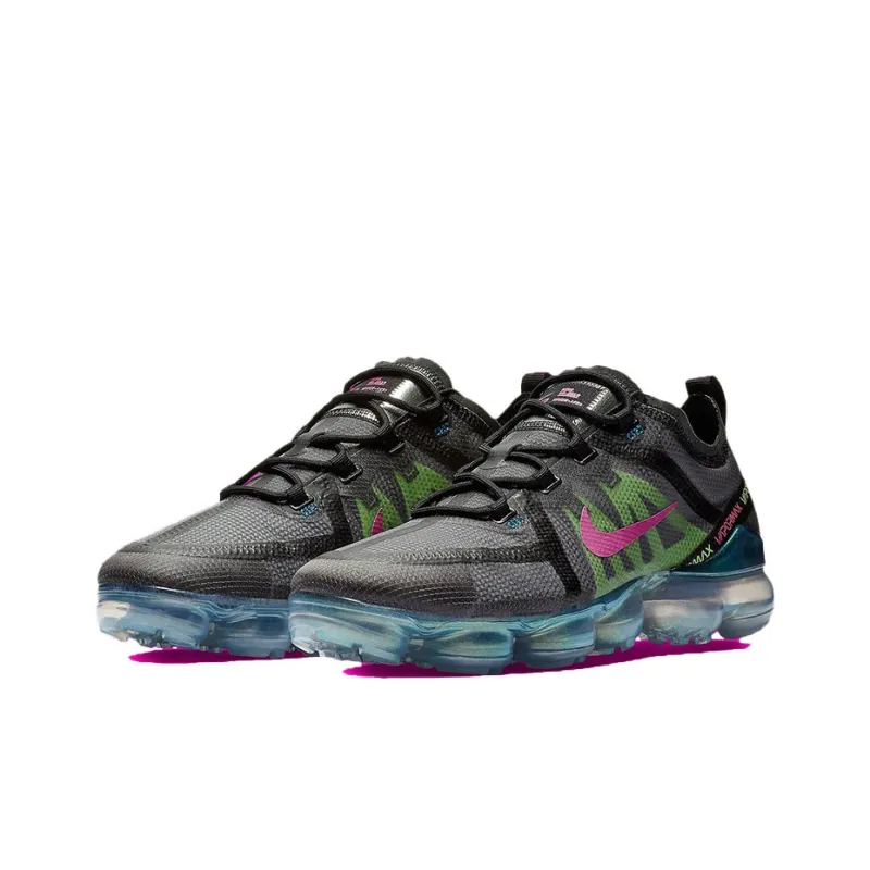 Nike Air VaporMax 2019 Premium Black Active Fuchsia Photo Blue-1