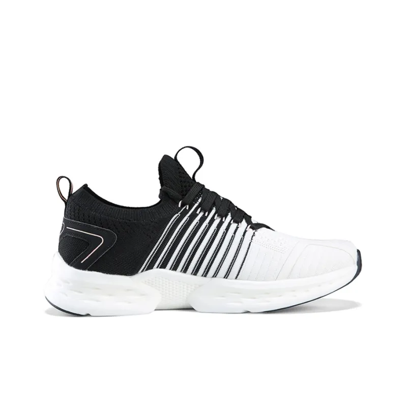 PEAK Low Top Running Shoes Women's Black White Pink-1