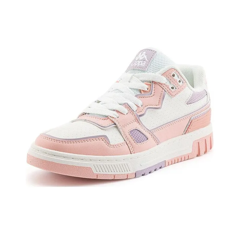 Kappa Skateboard Shoes Low Top Skateboard Shoes Women's Pink-1