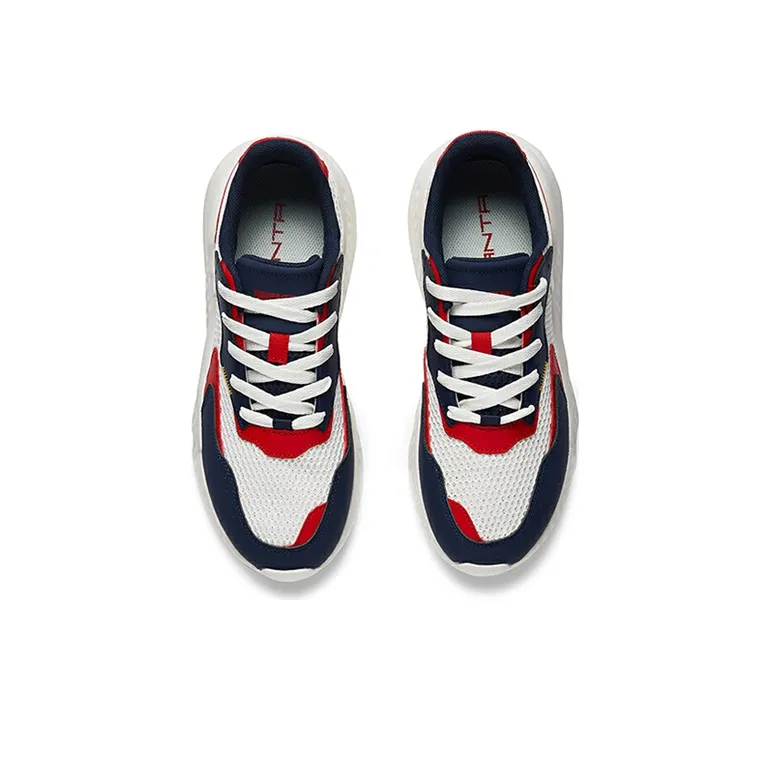 Anta Low Top Running Shoes Men's White Blue Red Casual-3
