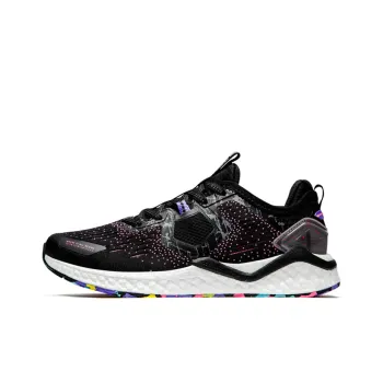 XTEP Dynamic Foam X2 Cushioned Wear Resistant Breathable Low Top Running Shoes Women's Black Red
