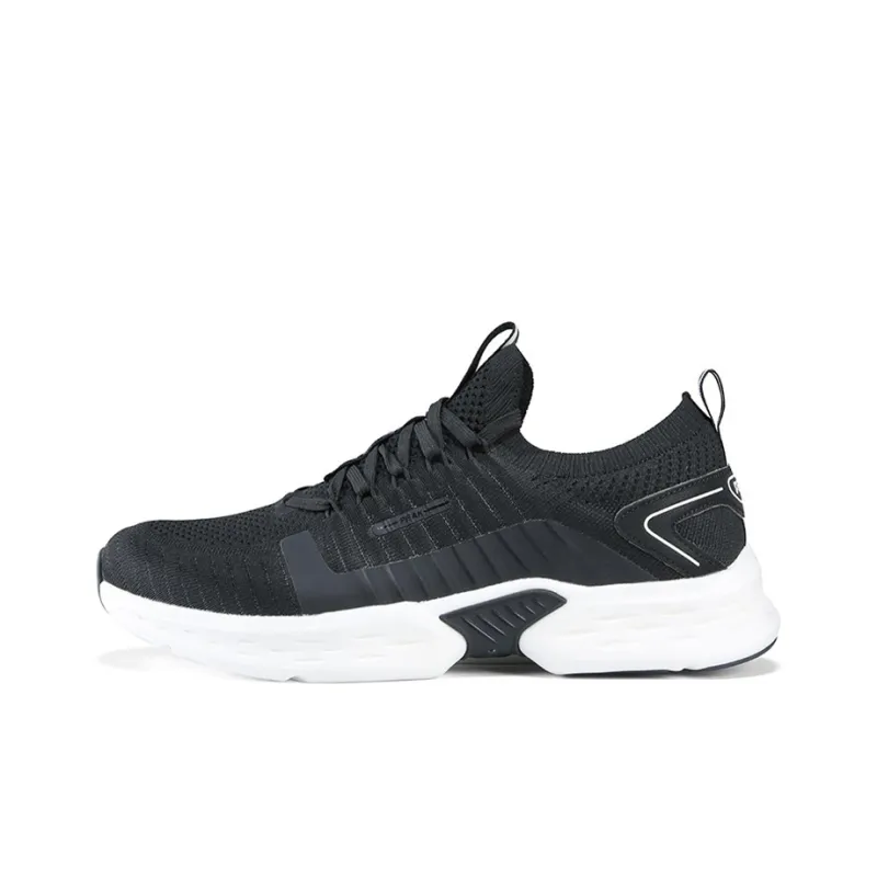 PEAK Light Stretch Low Top Running Shoes Women's Black White-0