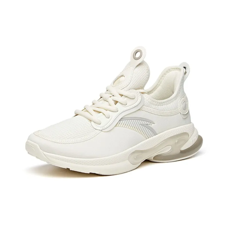 Anta A Jelly Running Collection Low Top Running Shoes Women's Light Beige White-1