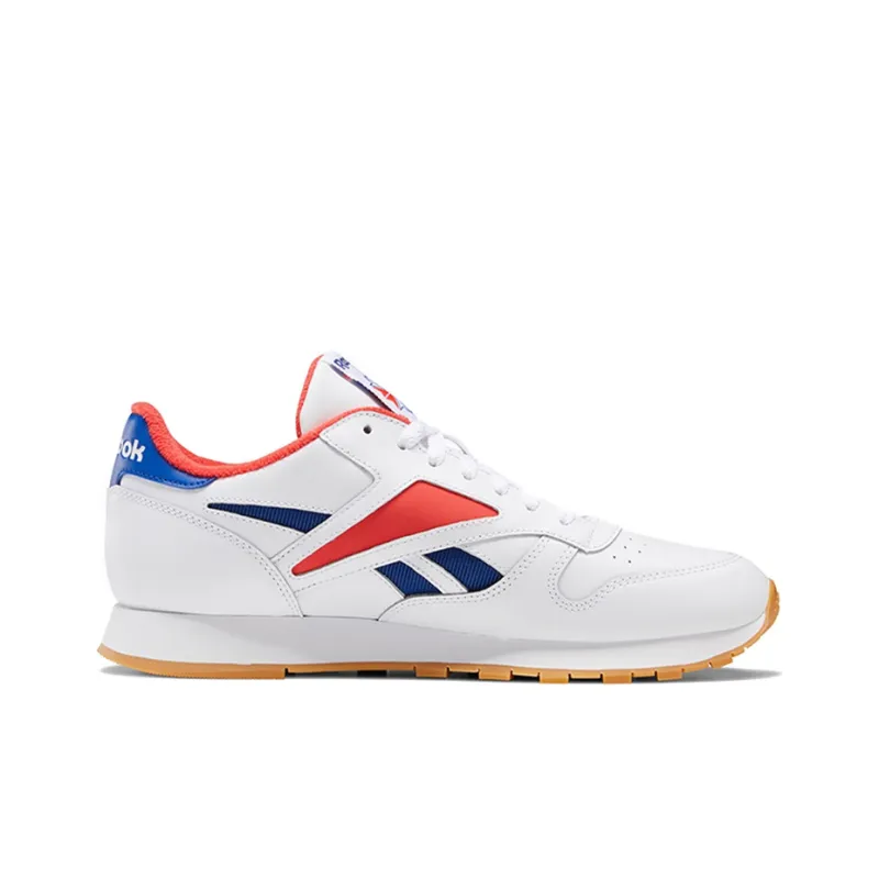 Reebok Classic Leather Mark Sneakers White/Blue/Red-1