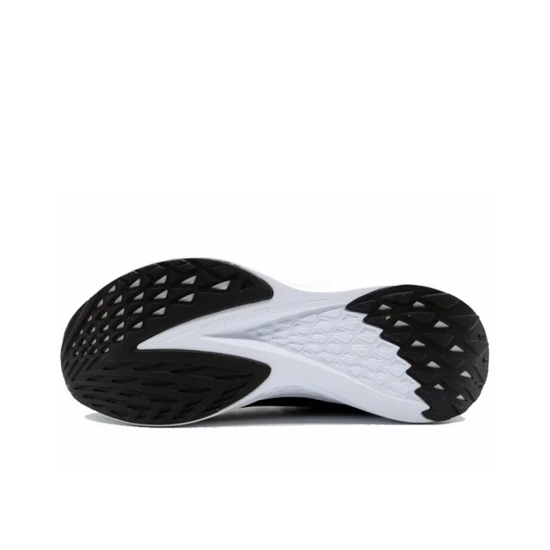 361° FlyFish 1 Breathable Low Top Running Shoes Women's Black White-3
