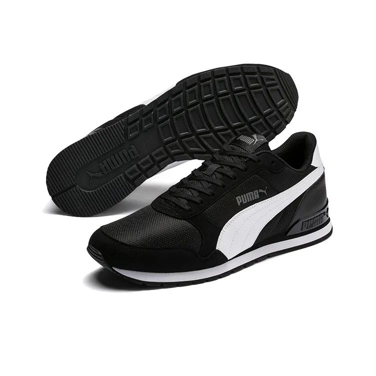 PUMA St Runner V2 Black/White Low Sneakers-4