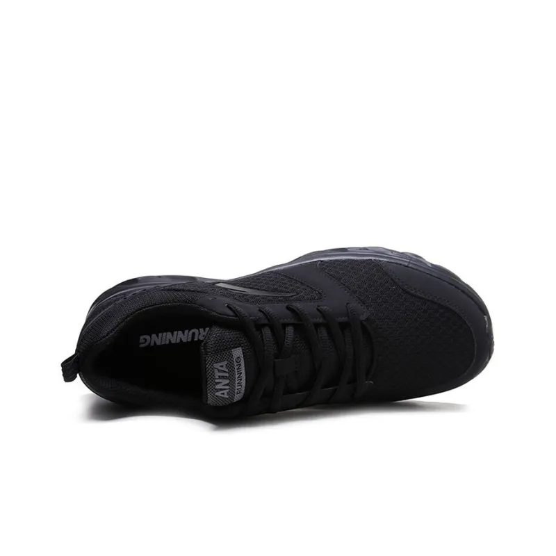 Anta Running Collection Cushioning Breathable Lightweight Low Top Running Shoes Men's Black-2