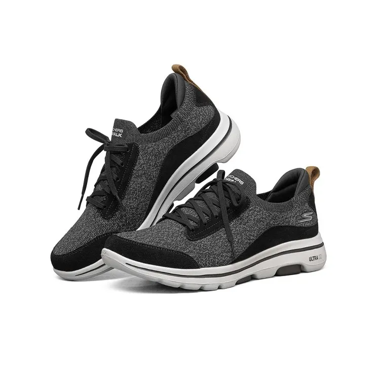 Skechers Go Walk 5 Running Shoes Men Low-Top Black/Gray-2