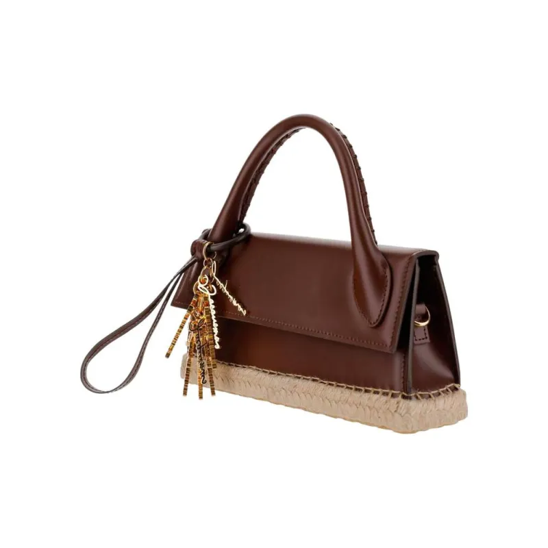 Jacquemus Le Chiquito Cow Leather Shoulder Bag Crossbody Bag Handbag Women's Chocolate Brown-2