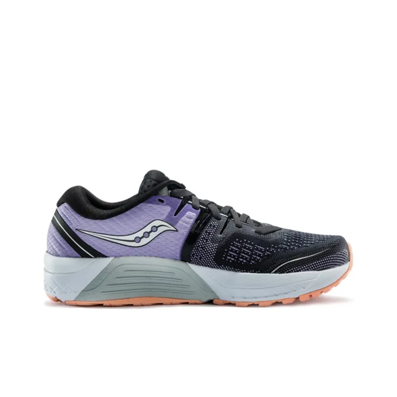 Saucony Guide Iso2 Running Shoes Women's Low-Top Black Purple-1