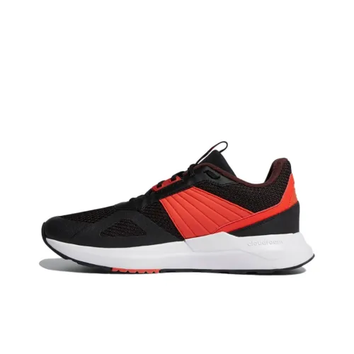 Adidas Neo RUN 80S Running Shoes Unisex Low-Top Black/Red/White