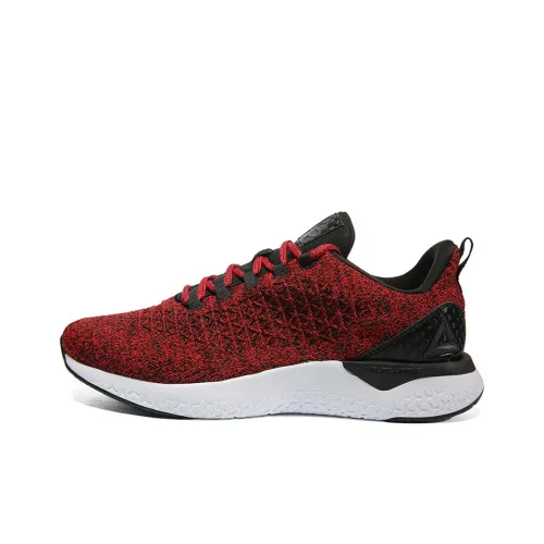 PEAK Running Shoes Men Low-Top Red/Black Lace