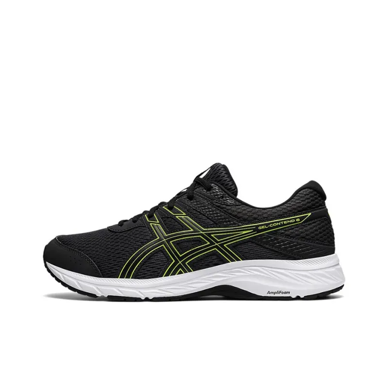 Asics Gel Contend 6 Graphite Lime Zest 4E Wide-0