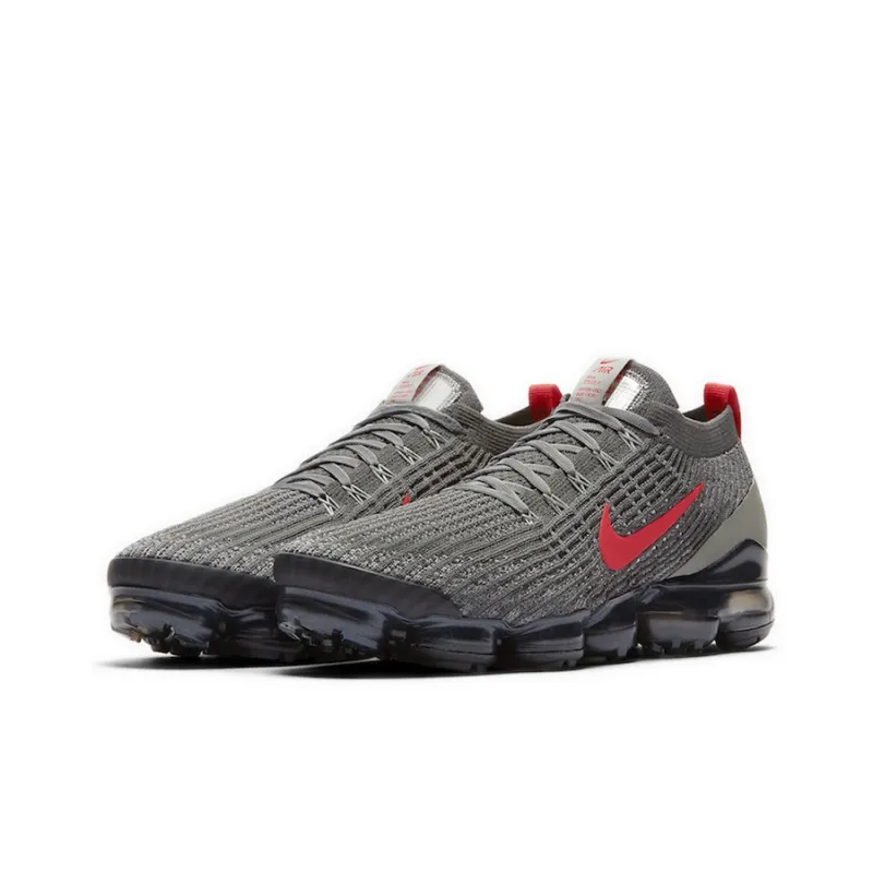 Nike Air VaporMax Flyknit 3 Grey Track Red-2