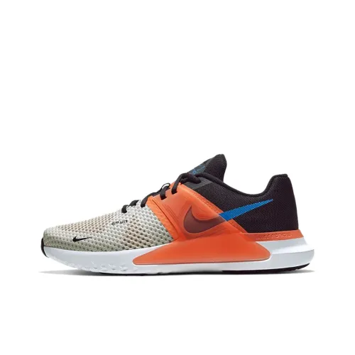 Nike Renew Fusion Running Shoes Unisex Low-Top Light Ivory White/Black/Dutch Orange/Sky Blue