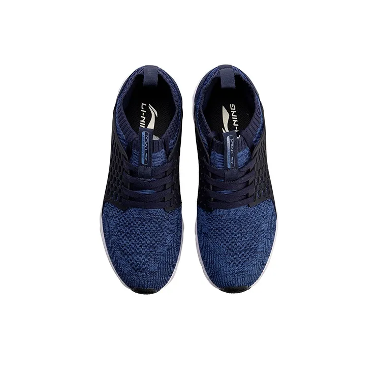 LINING Li Ning Arc Running Shoes Unisex Low-Top Black/Blue-3